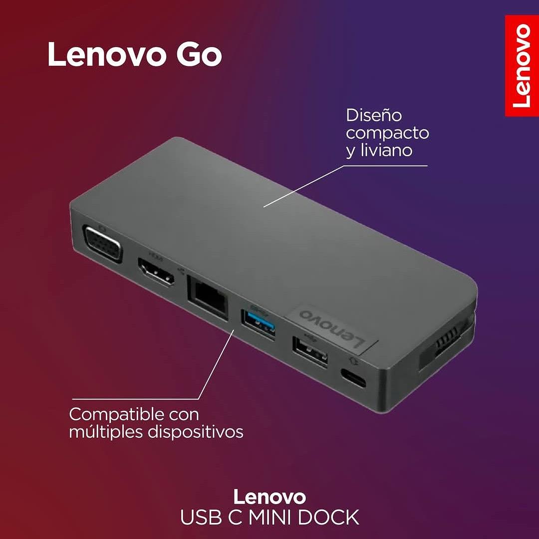 computadoras y laptops - 📌 Lenovo Powered USB-C Travel Hub – Hub USB-C Multipuerto 💻⚡ neg.

