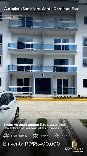 apartamentos - Venta de apartamento primer nivel en la autopista de san Isidro 2