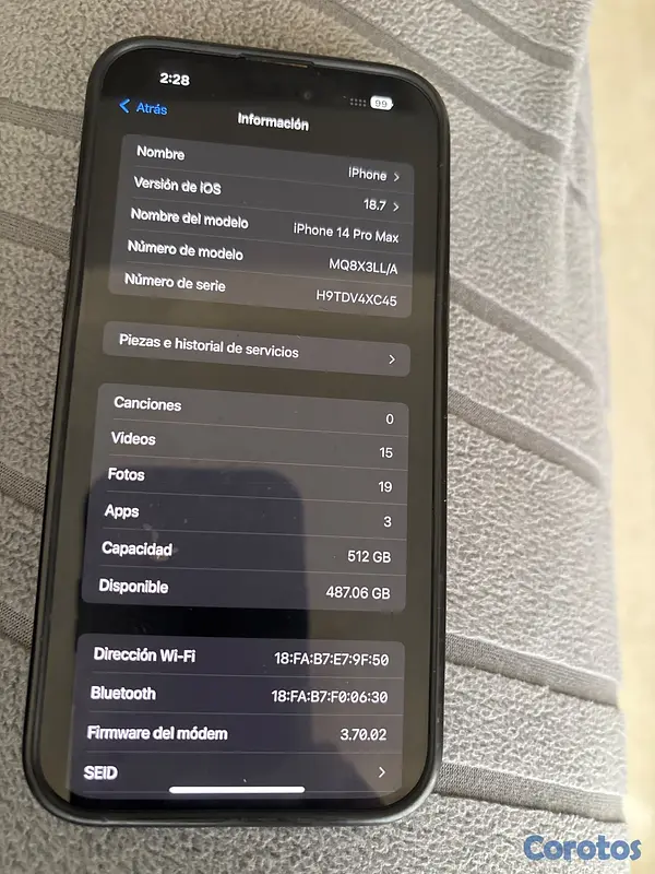 celulares y tabletas - Iphone 14 Pro Max 256 GB 2