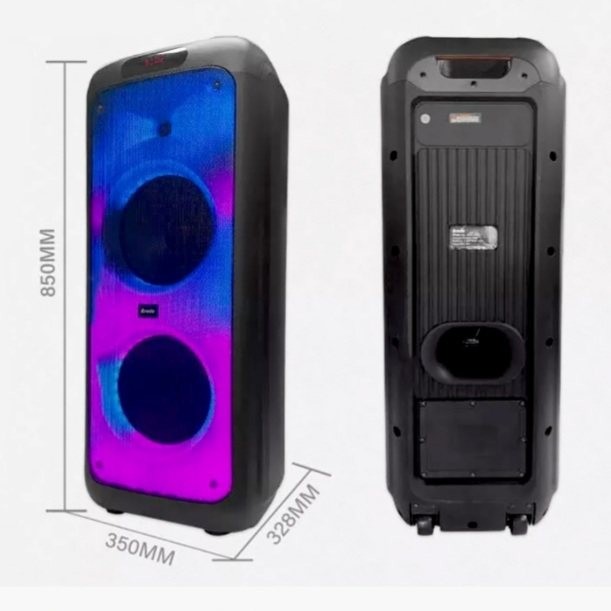 otros electronicos - Bocina Portátil 10" Con Bluetooth radio FM lector USB y micro SD Con Luz RGB BTS 7