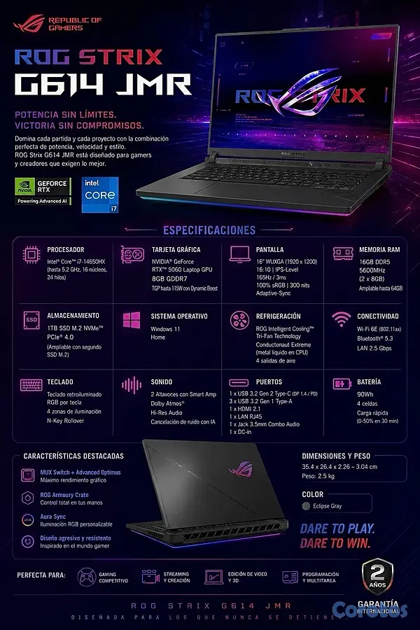 computadoras y laptops - ASUS ROG STRIX G16 (2025) 4