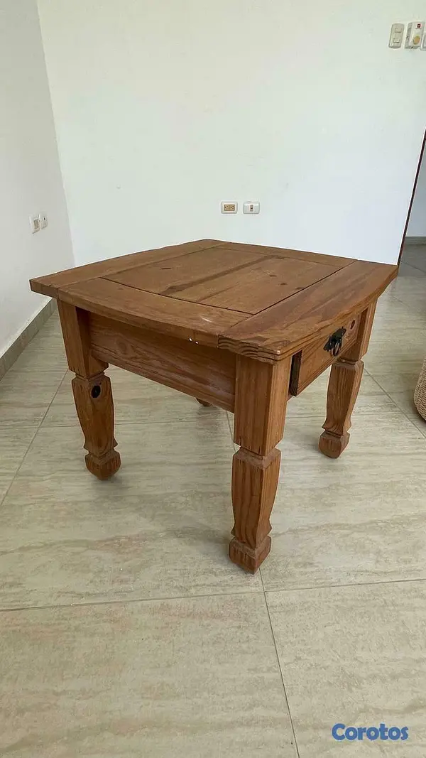muebles y colchones - Mesita de noche en madera 2