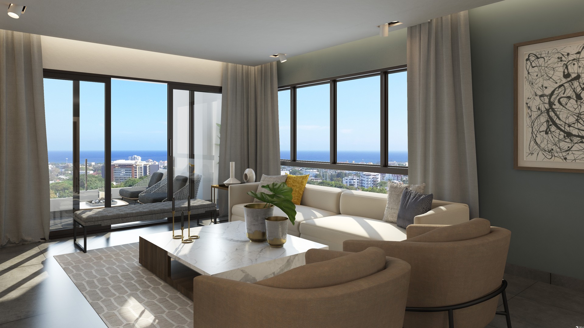 apartamentos - Apartamentos en Torre de Lujo (Mistral),  La Julia, Distrito Nacional  5