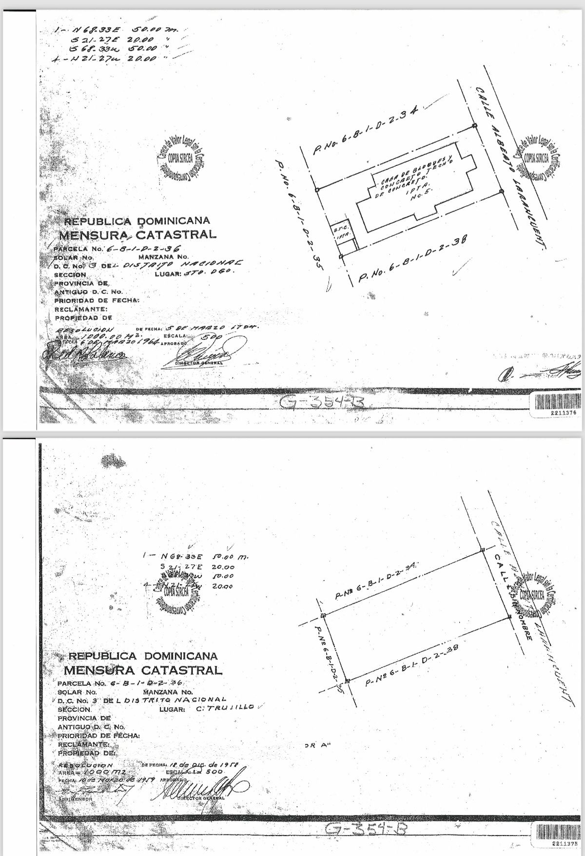 solares y terrenos - Solar en naco con Dos Frentes de 3000 metros  0