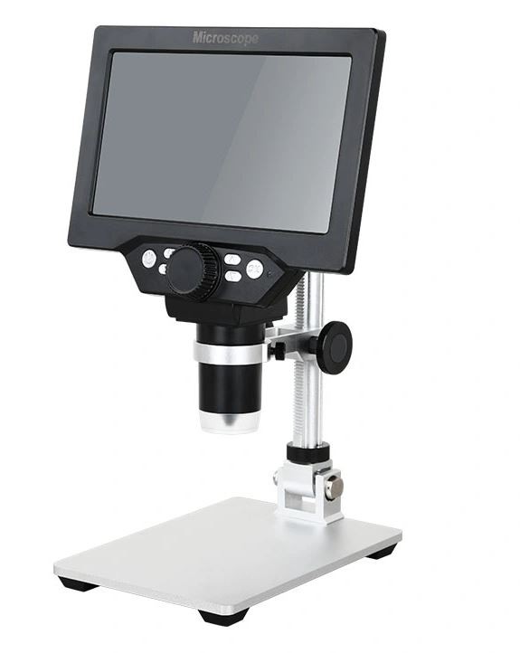 otros electronicos - Microscopio USB digital con pantalla 7 pulgadas 1200X HD soporte ajustable 7