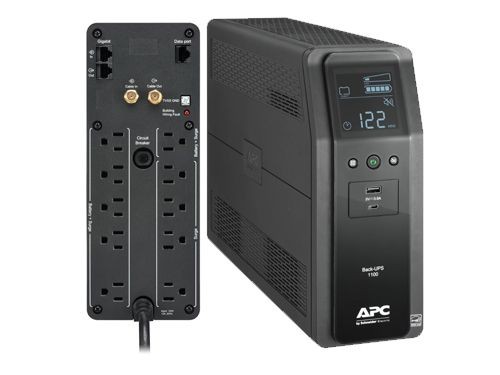 computadoras y laptops - UPS APC BR1100M2-LM BACK-UPS PRO, 1.1KVA (1100 VA), 600 WATTS  0