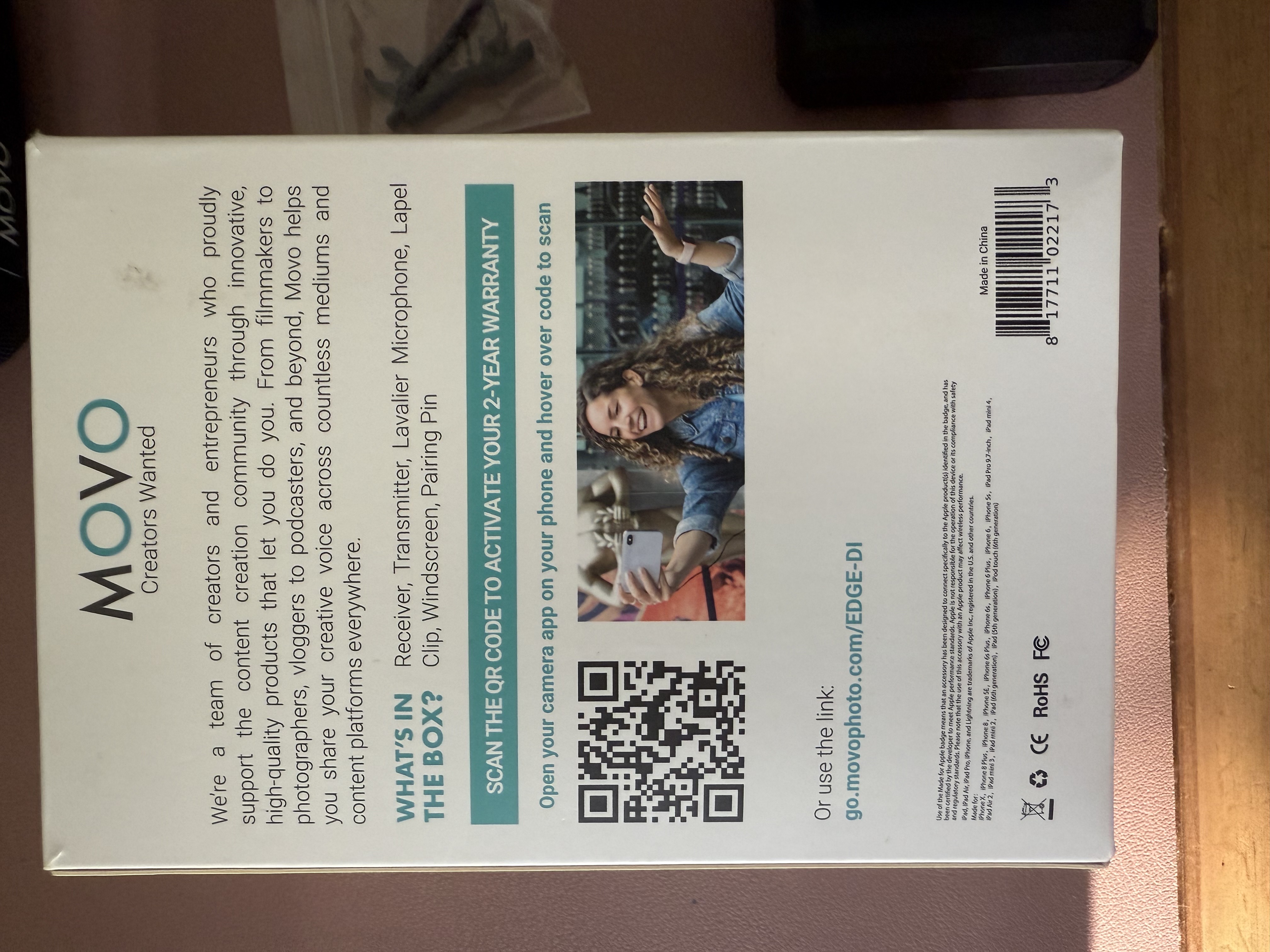 camaras y audio - Micrófono wireless Movo Edge UC 8