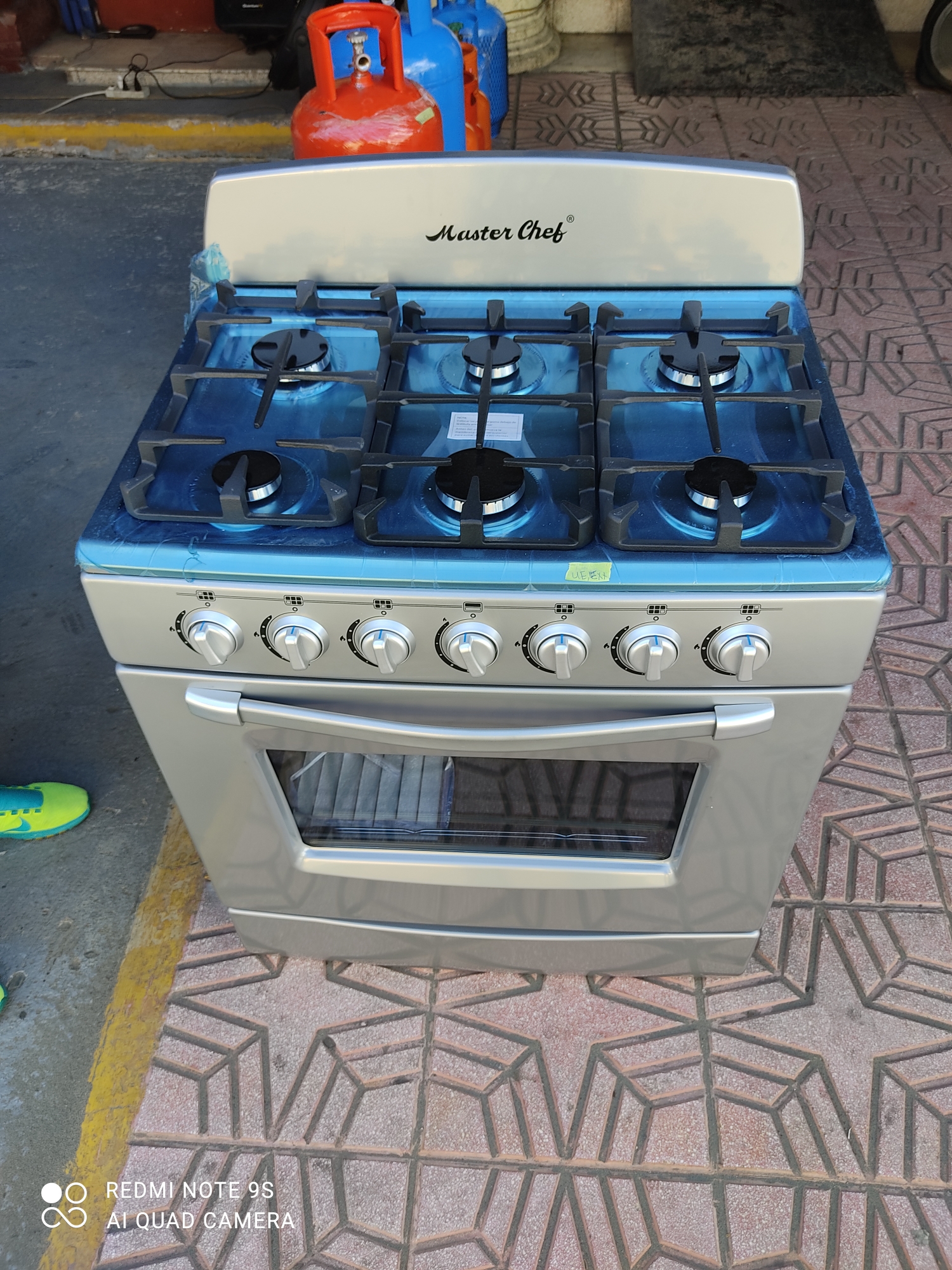 electrodomesticos - Estufa mAsterchef gris de 30 parrilla reforzada