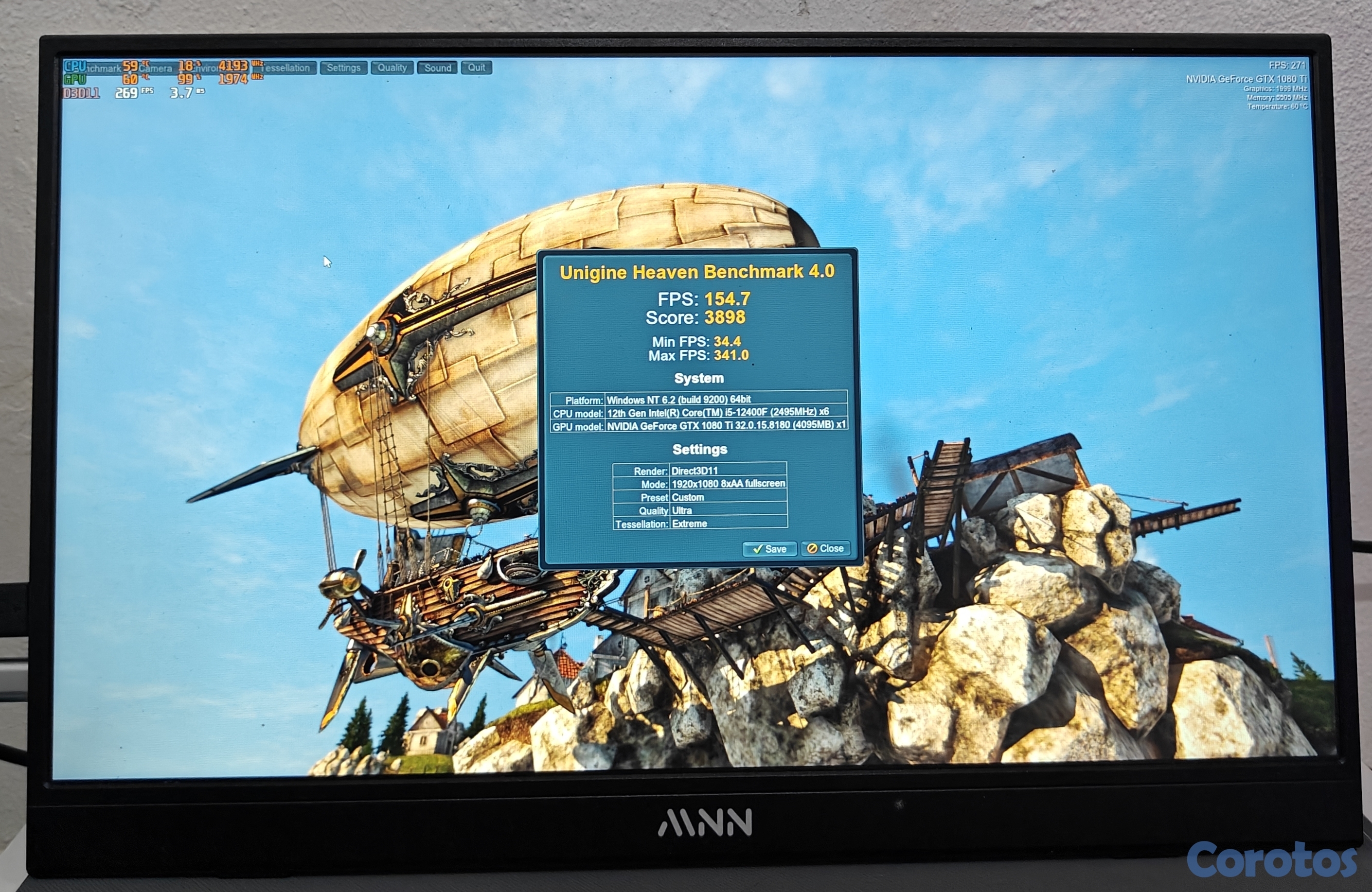 computadoras y laptops - ▶️ Asus ROG Strix GTX 1080ti 11gb GDDR5 6