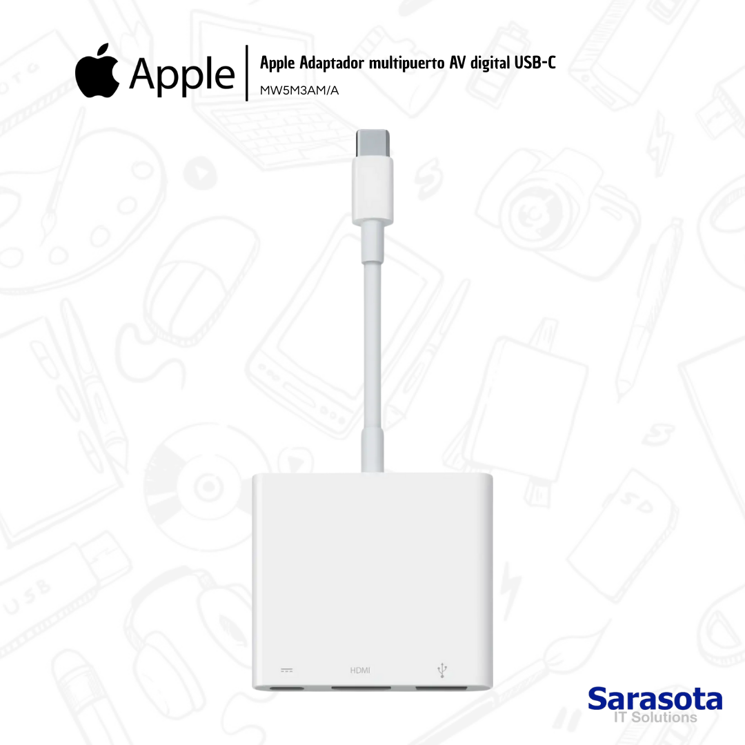 accesorios para electronica - Adaptador multipuerto de USB-C a AV digital Apple 0