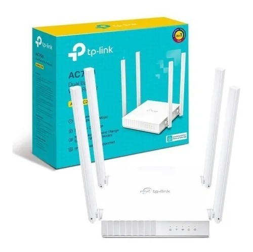 computadoras y laptops - Router TP-LINK  Wi-Fi de doble banda AC750, Archer  C24 
Wi-Fi de alta velocidad 1