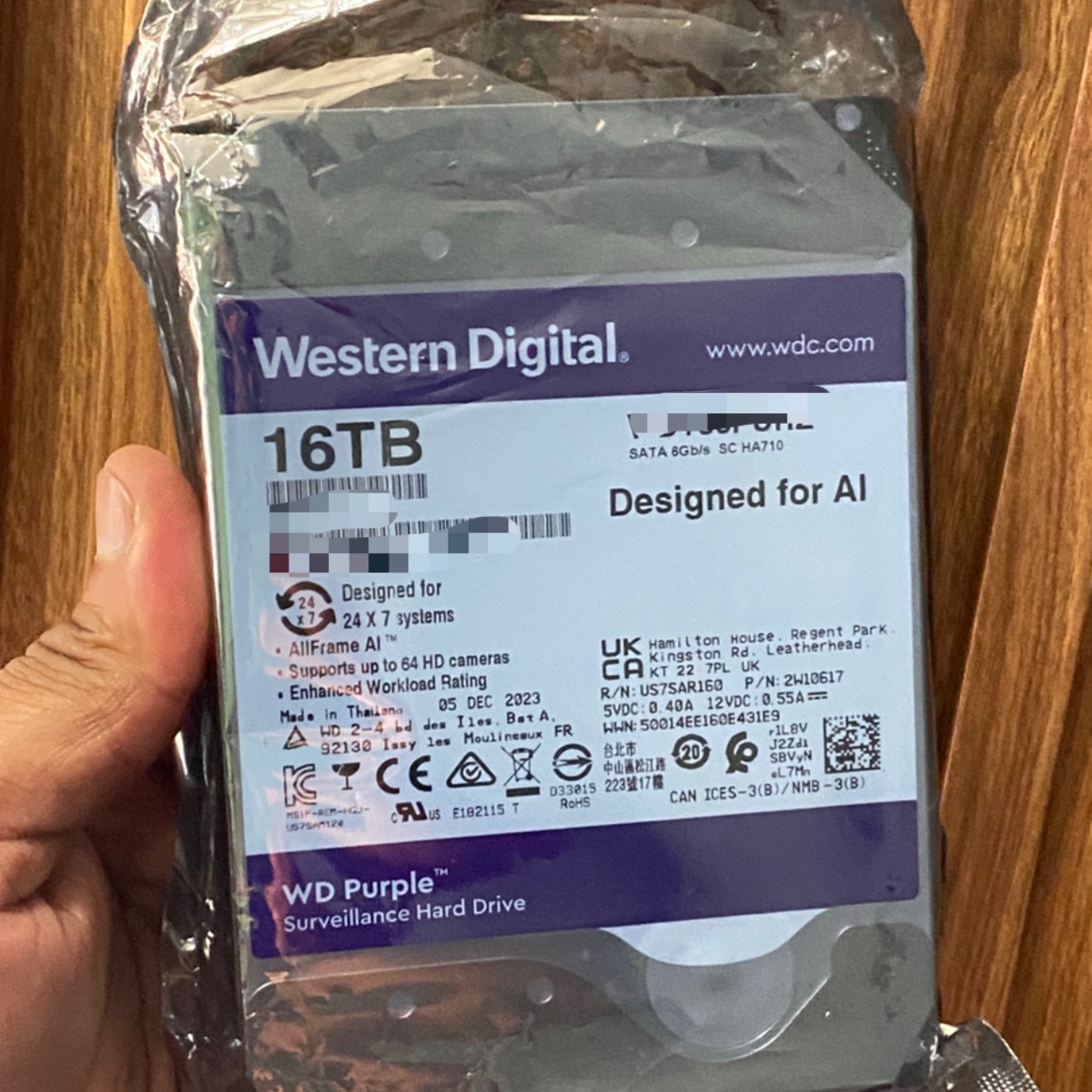 consolas y videojuegos - Dico 16TB WD purpura  1
