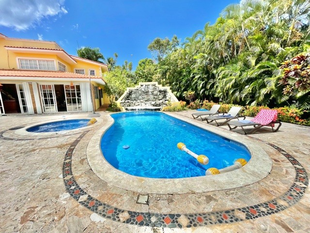 casas vacacionales y villas - Villa 4hab Gazebo vista al campo piscina 