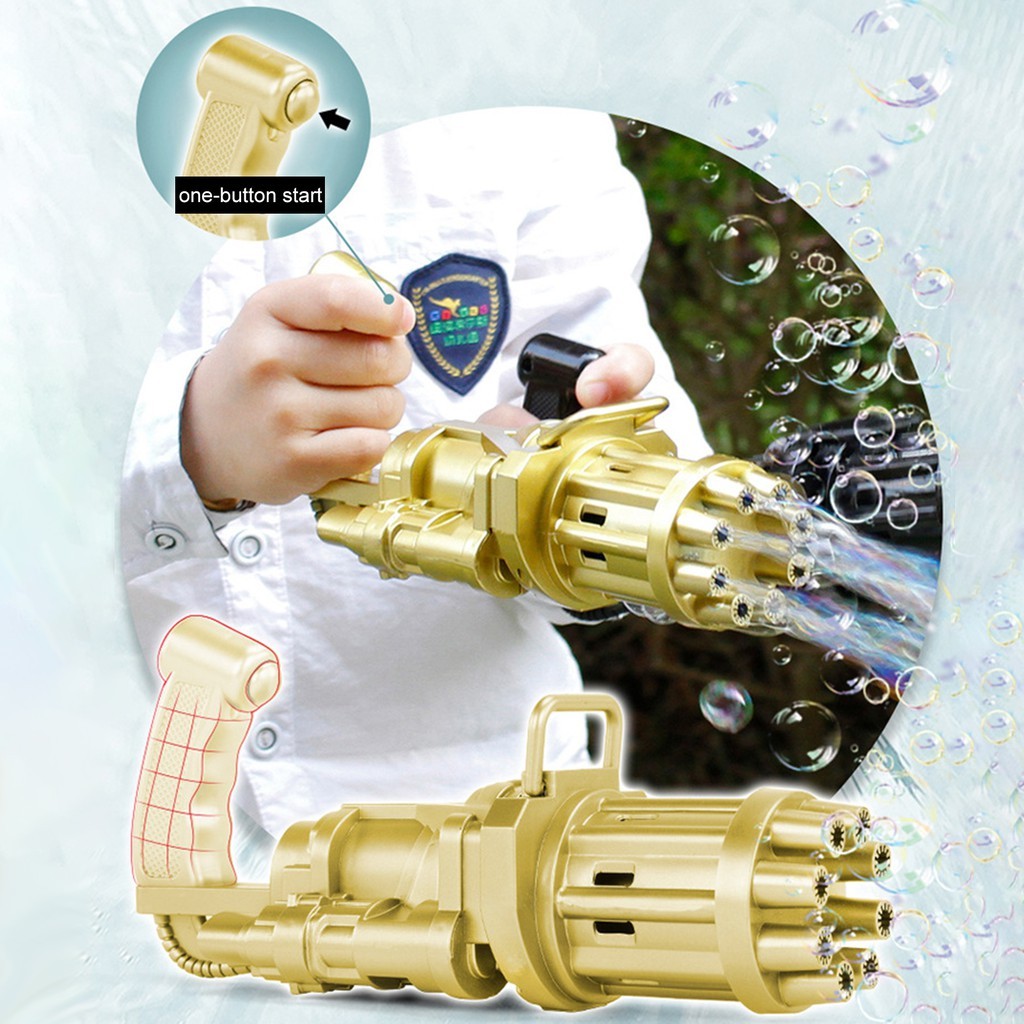 juguetes - Pistola Electrica para hacer Burbujas Niños Juguete Maquina 2