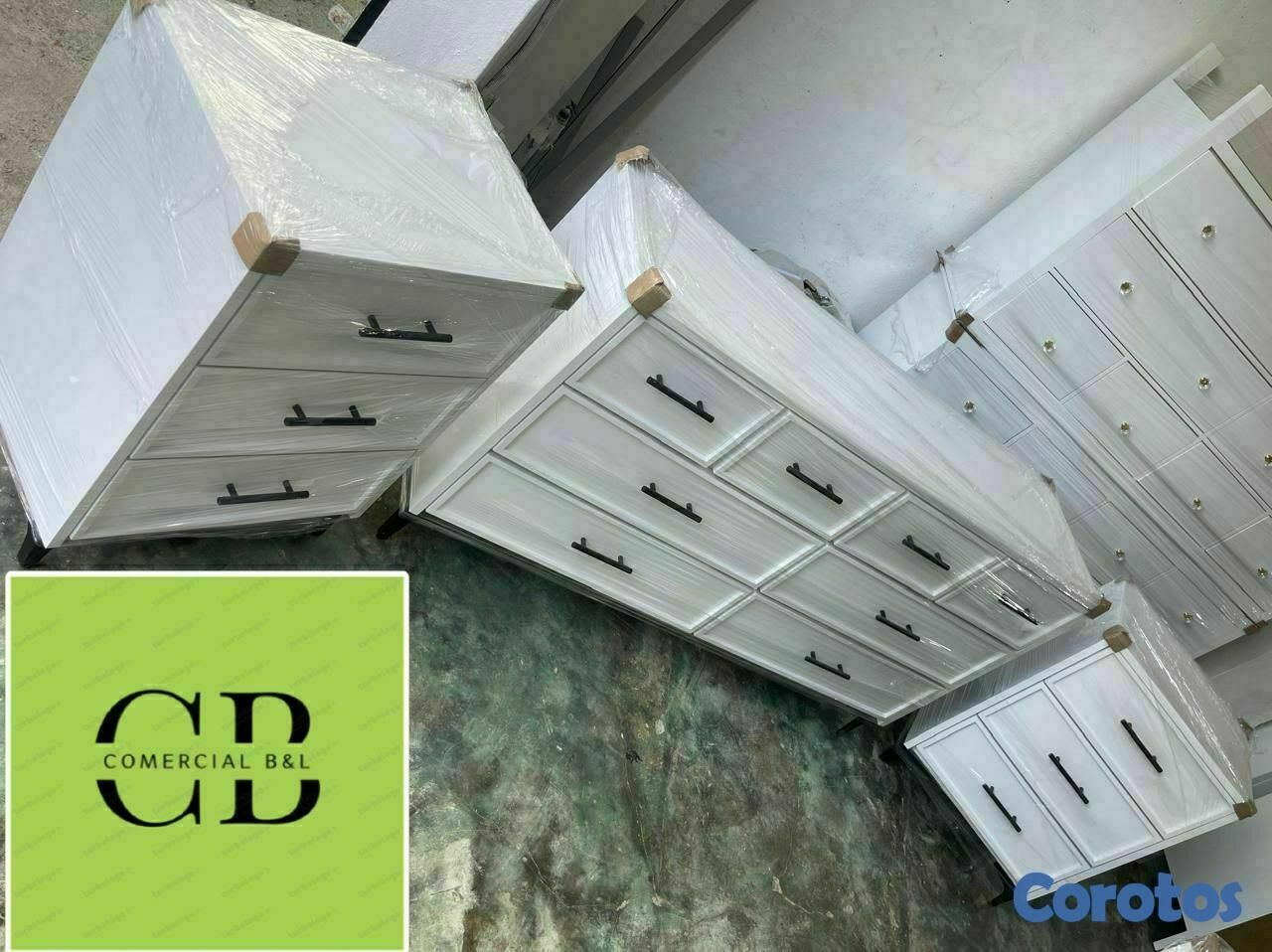 muebles y colchones - Juego de gavetero moderno  2