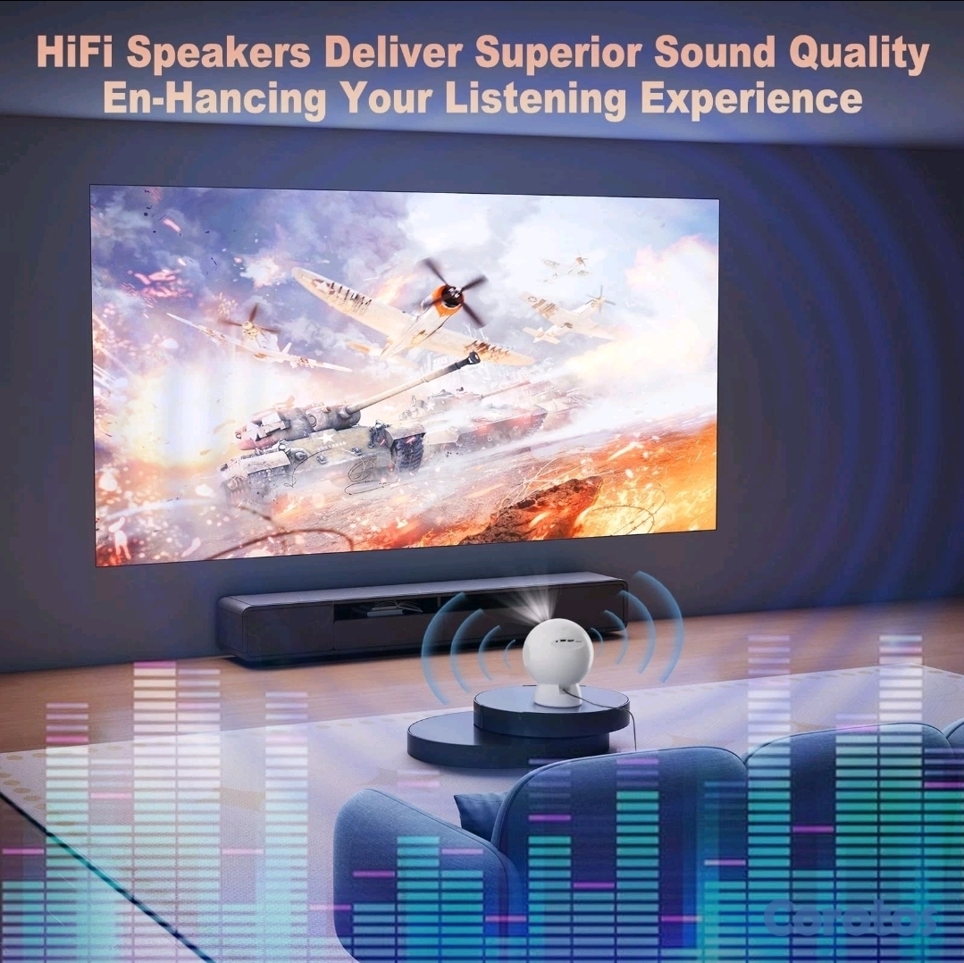 tv - 🌟 Proyector Inteligente Android 11 🎥✨  Cine Portátil 4K con WiFi & Bluetooth 6