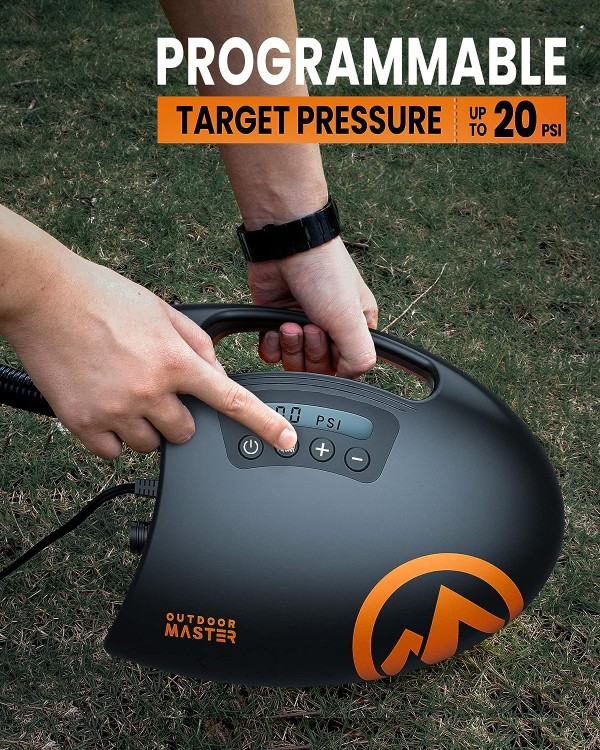 bicicletas y accesorios - OutdoorMaster Bomba de aire SUP de alta presiòn de 20 psi The Shark 1