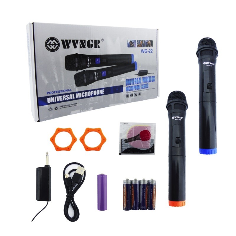 otros electronicos - Microfono universal, microfono, musica, microfono doble, Microfonos inalambricos 3