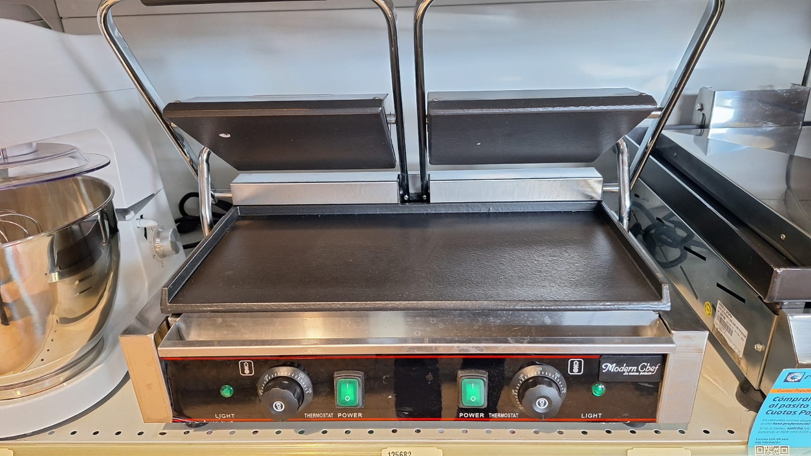 equipos profesionales - Sandwichera tostadora Doble Plana Industrial