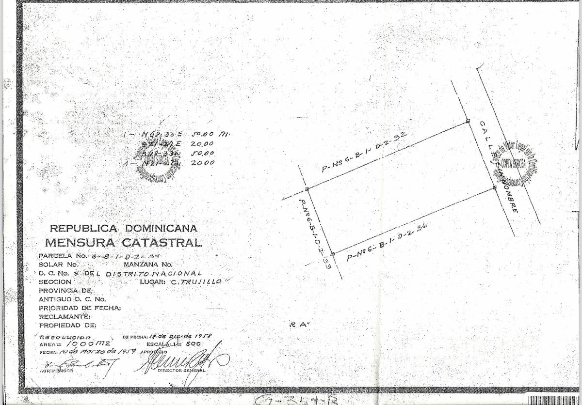 solares y terrenos - Solar en naco con Dos Frentes de 3000 metros  1
