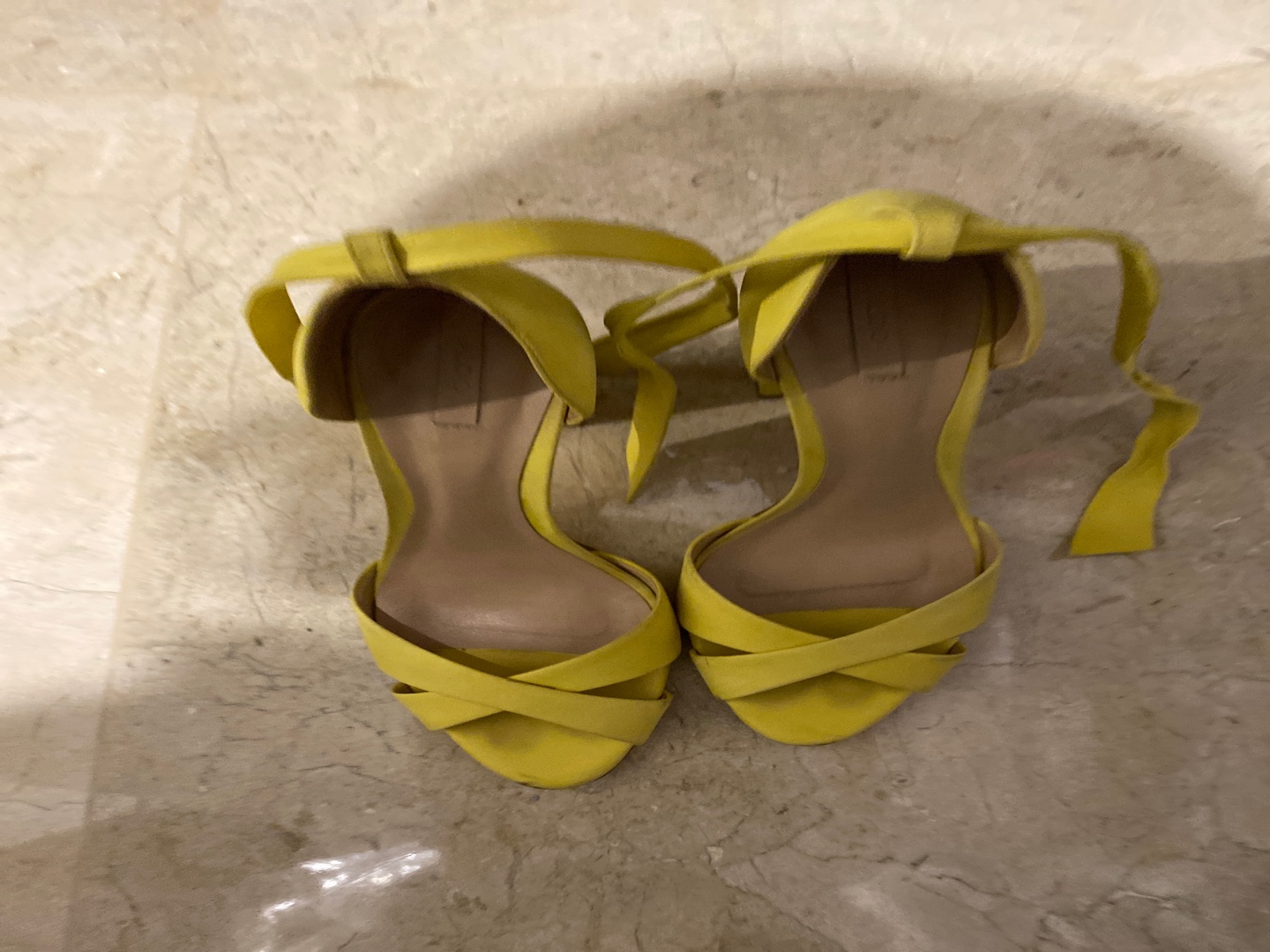 zapatos para mujer - Sandalias amarillas 