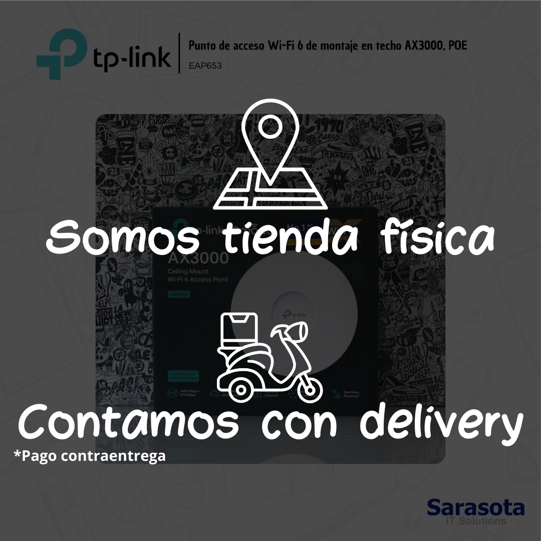 accesorios para electronica - TP-Link Access Point EAP653 Omada WIFI 6 Mesh AX30 2