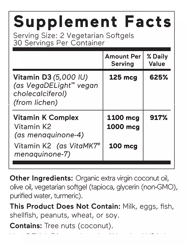 Salud y Equipamiento Médico - Vitamina D3 125mcg Smarternutrition 2