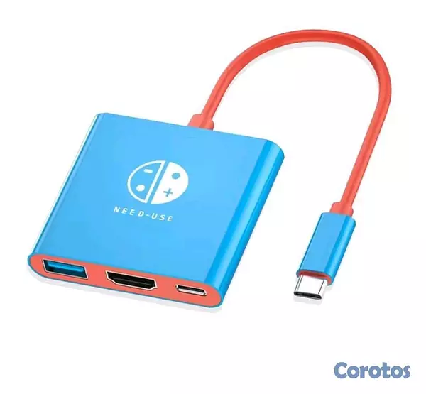 otros electronicos - Adaptador tipo c a hdmi versiones para nintendos switch  12