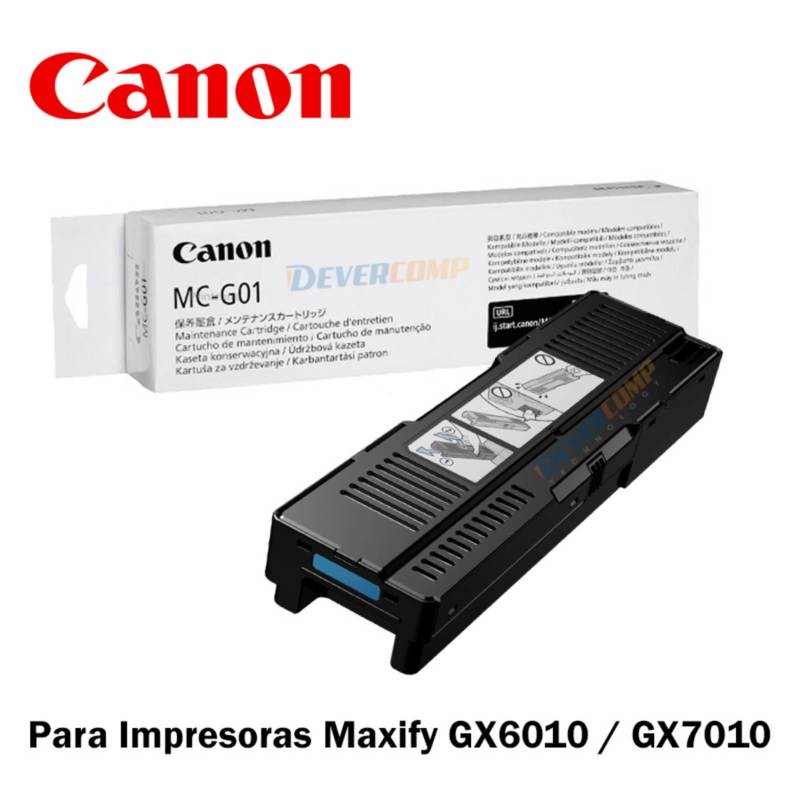 impresoras y scanners - CARTUCHO DE MANTENIMIENTO MC-G01 CANON PARA IMPRESORAS SERIE GX. 0
