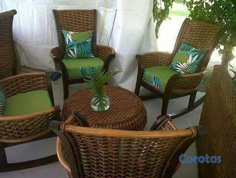 muebles y colchones - muebles en mimbres sintetico 7