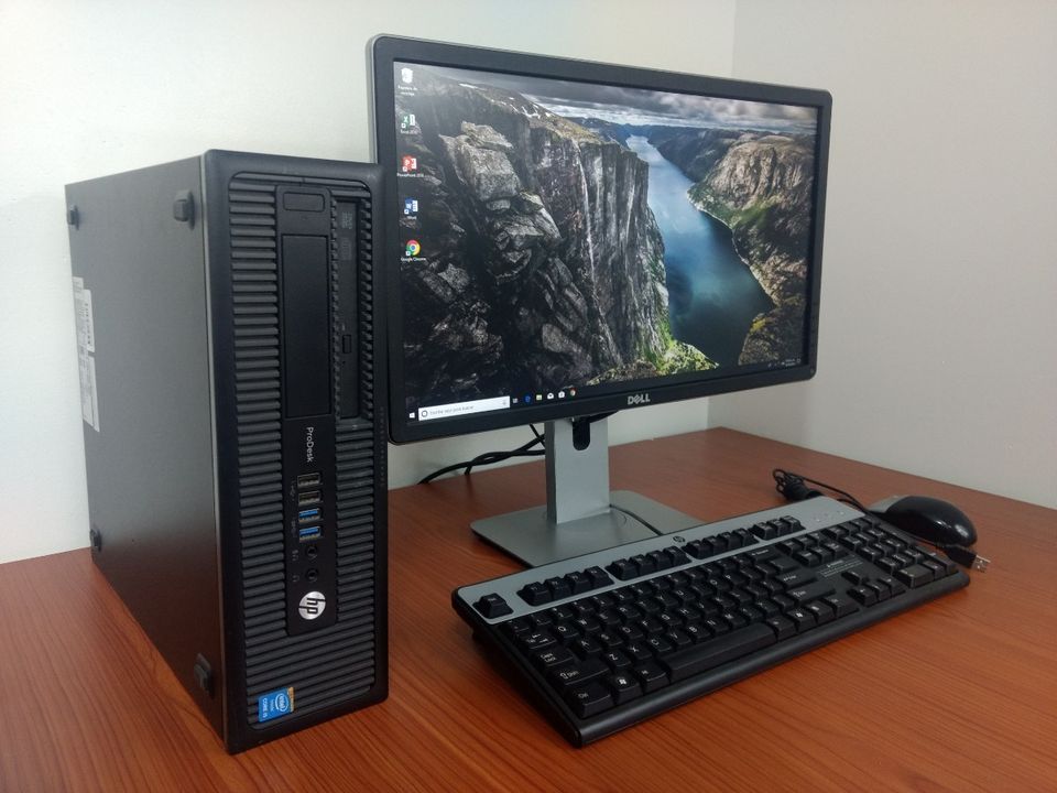 computadoras y laptops - Computadora De Escritorio completa Intel Core i5 HP 4ta Generación 8gb Ram