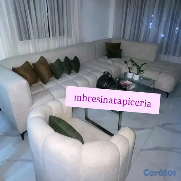muebles y colchones - juego de muebles curvo moderno 11