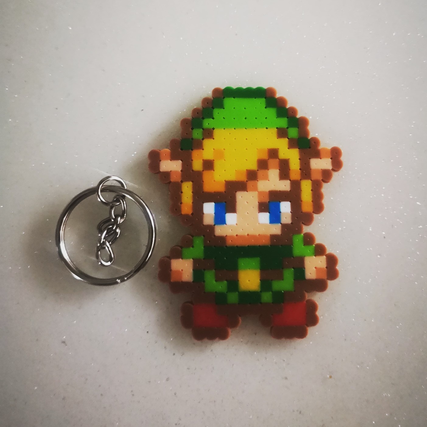 joyas, relojes y accesorios - Link mini pixel art de hama beads👾👌