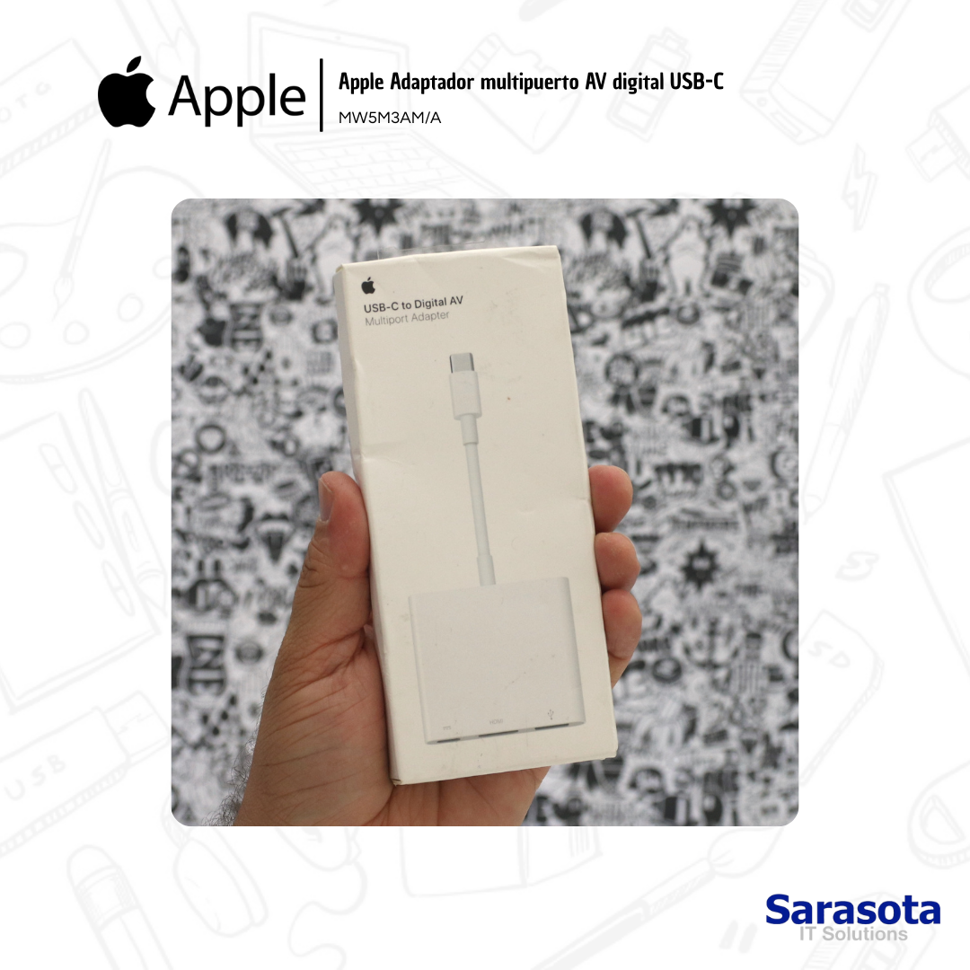 accesorios para electronica - Adaptador multipuerto de USB-C a AV digital Apple 1