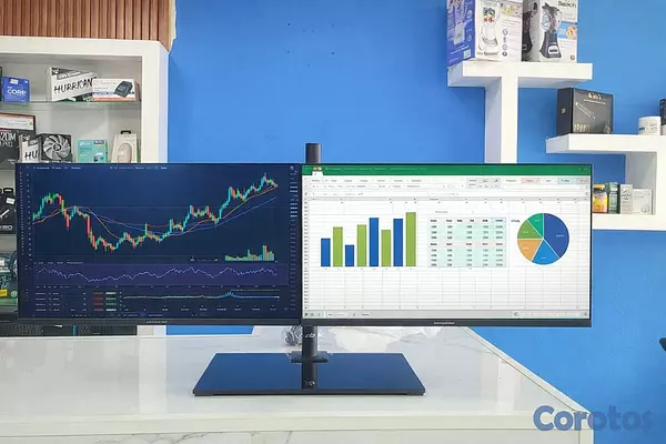 computadoras y laptops - AirFrame Dual Monitor 43" PLG , Brazo doble con mo 1