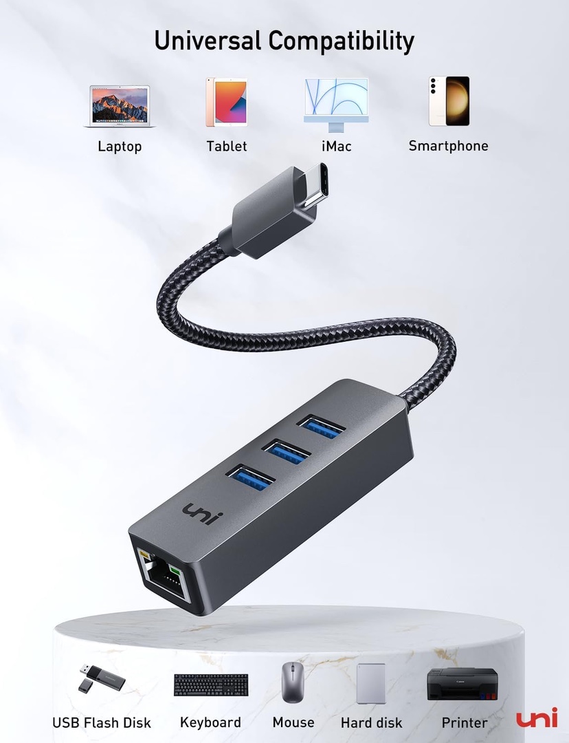 accesorios para electronica - ADAPTADOR USB-C A ETHERNET 6