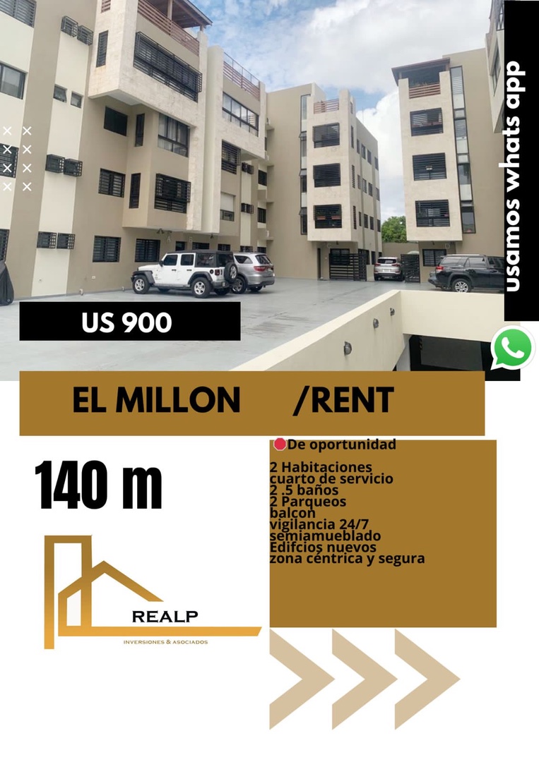 apartamentos - Apartamento en el millón  0