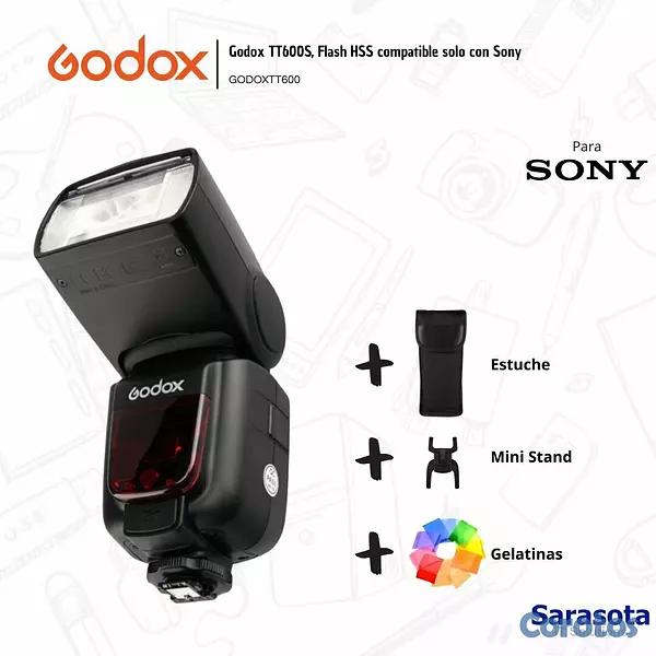 accesorios para electronica - Godox Flash TT600S Sony 2