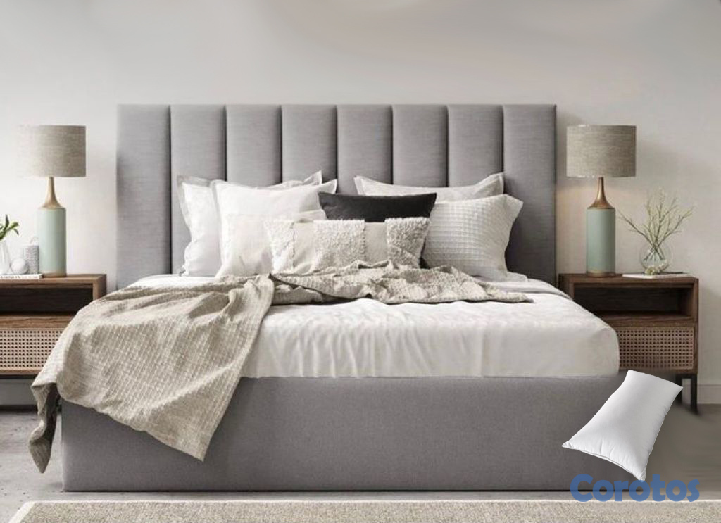 muebles y colchones - Cama tapizada con colchon. Nueva 4