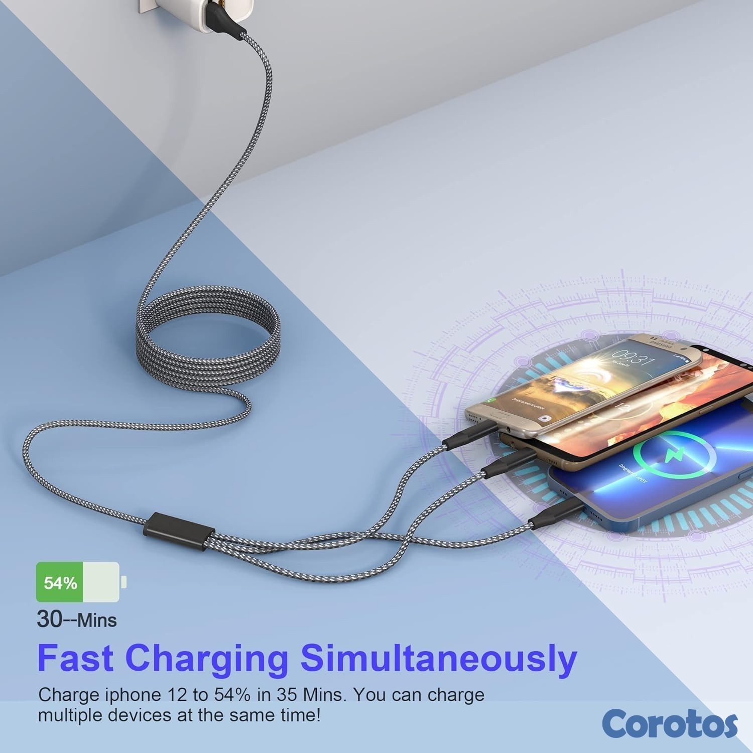 accesorios para electronica - Cable de Carga y Sincronización 3 en 1 - Alta Velo 4