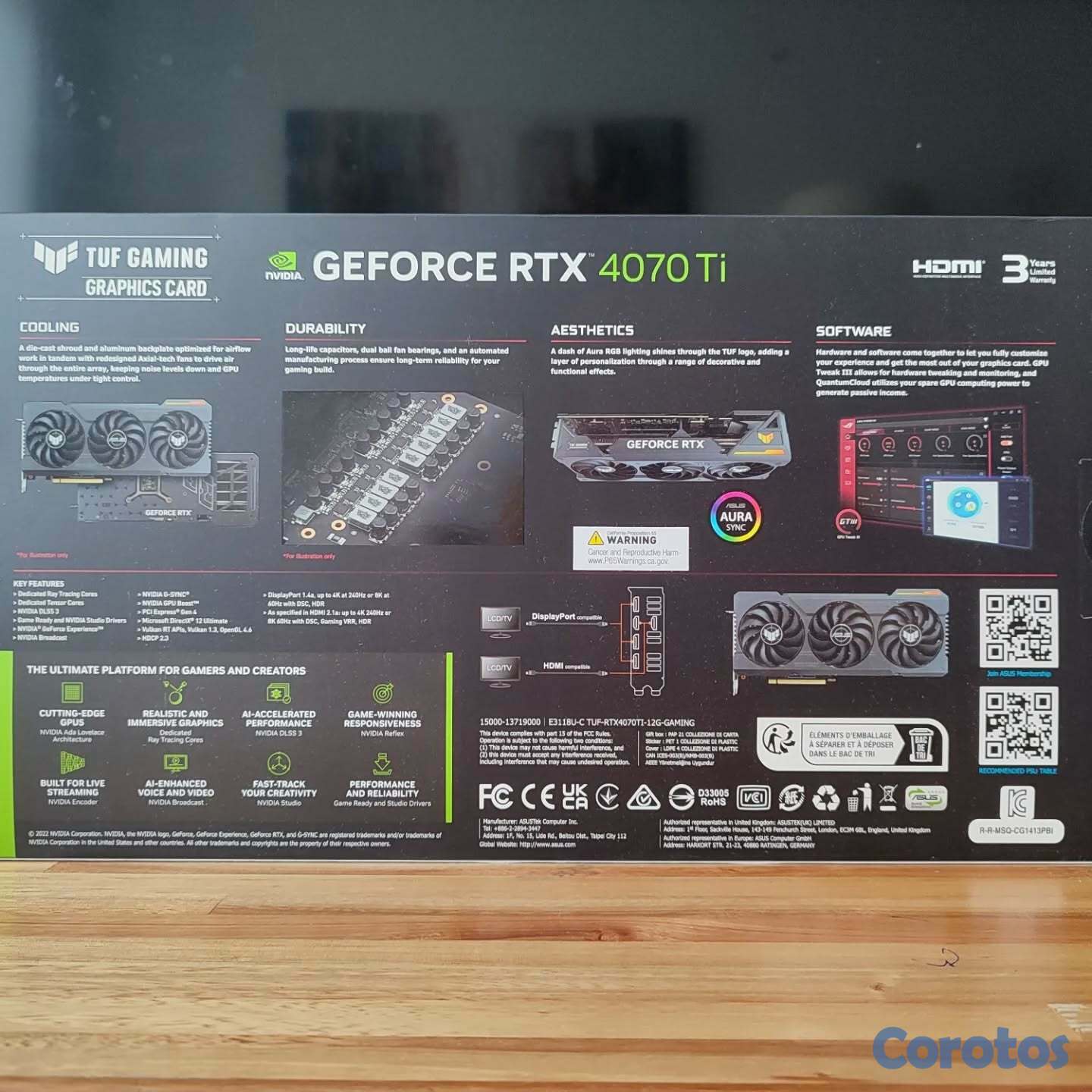 computadoras y laptops - TARJETA GRÁFICA RTX 4070 TI  4
