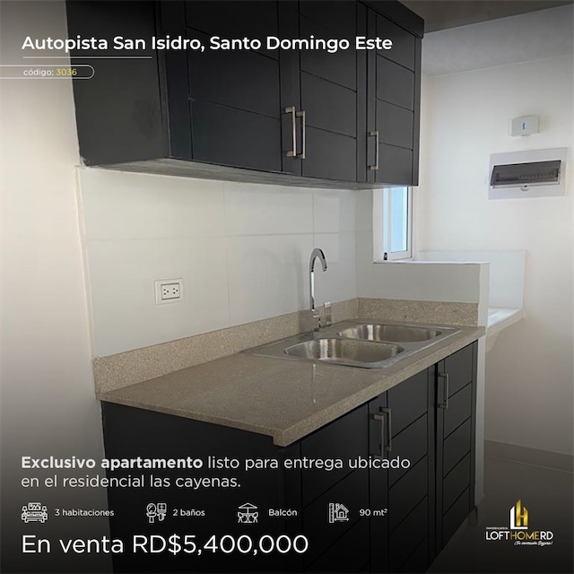 apartamentos - Venta de apartamento primer nivel en la autopista de san Isidro 4