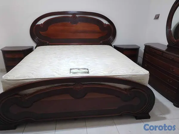 muebles y colchones - Juego de habitación en caoba - Oportunidad 1