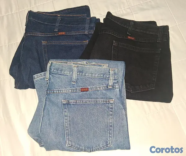 ropa para hombre - Lote de 3 Jeans Rustler Premium para Hombre 3