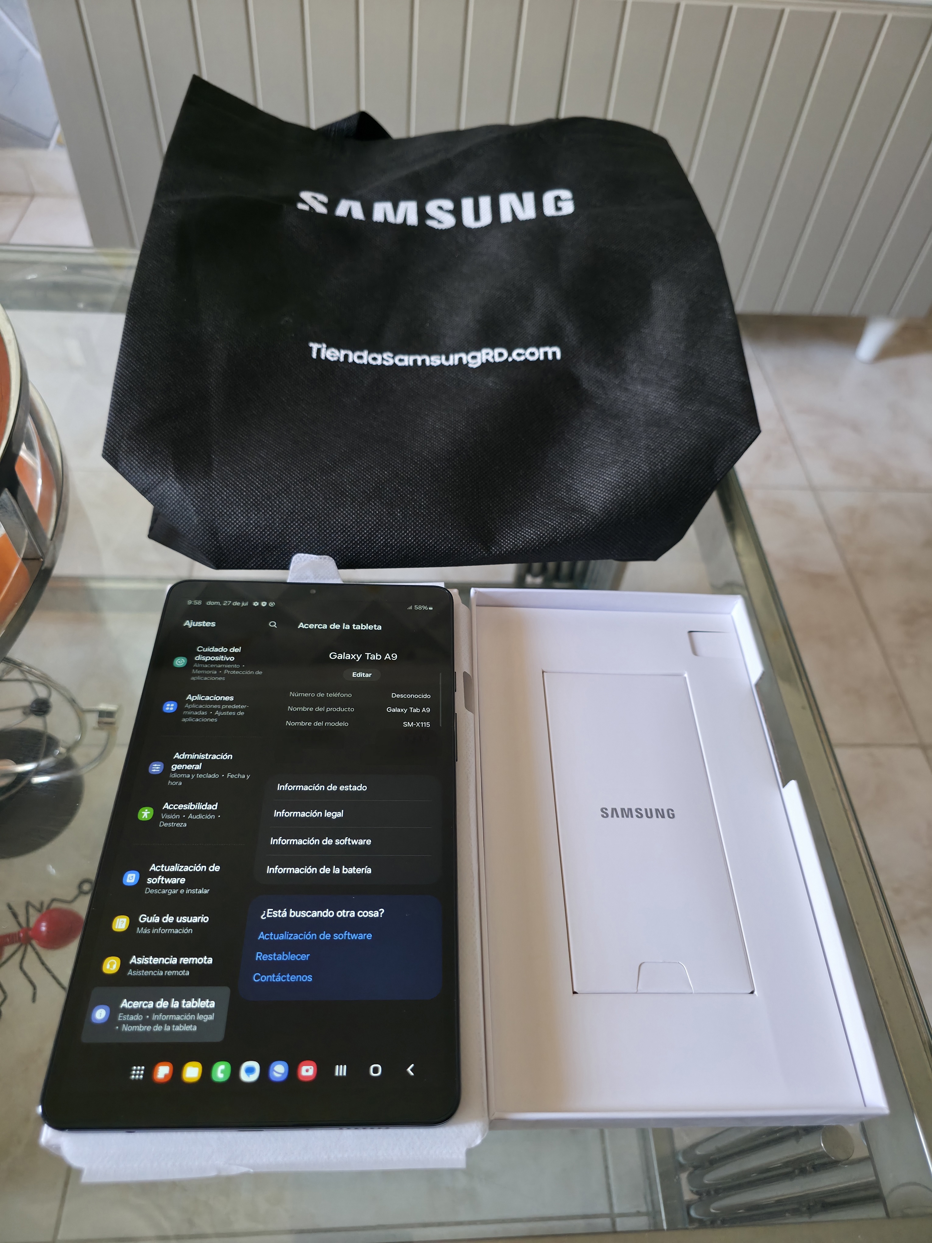 celulares y tabletas - Tablet Samsung Tab A9, 8 GB de Ram, 128 GB Nuevo  0