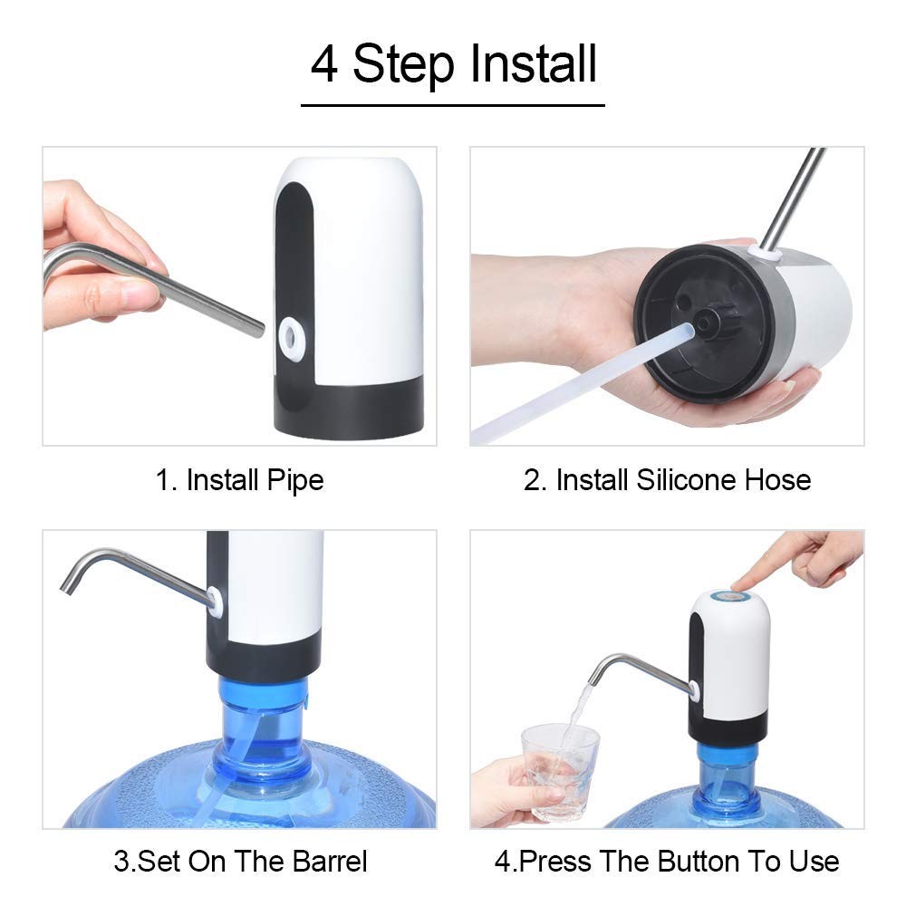 accesorios para electronica - Dispensador de agua recargable, extrae agua del botellon de manera automatica 4