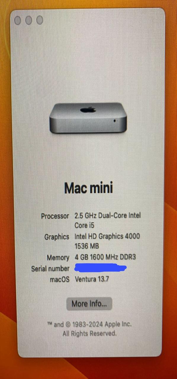computadoras y laptops - Mini Mac 4GB_Usada Excelentes Condiciones