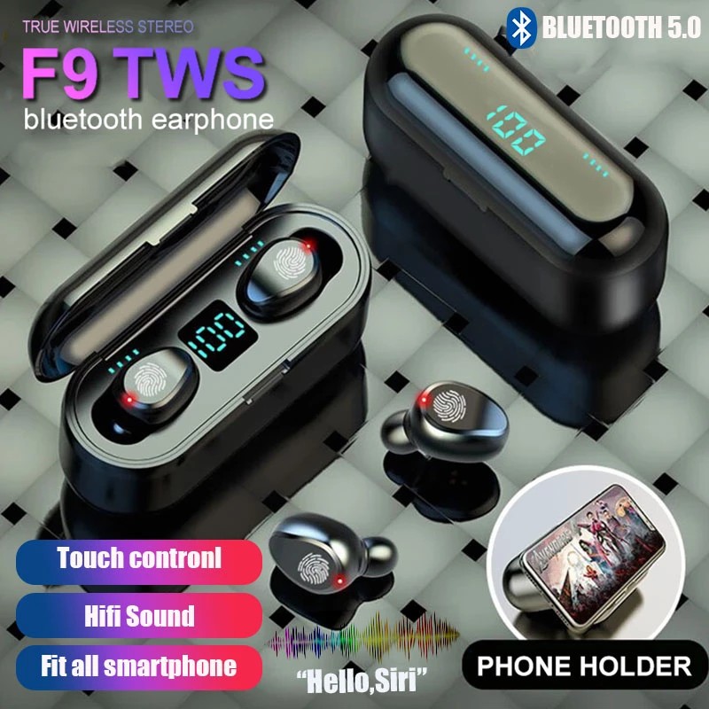 accesorios para electronica - F9 TWS Audifonos Bluetooh 