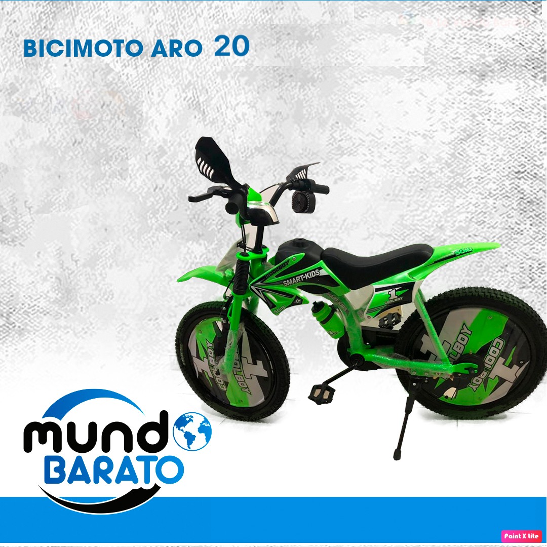 bicicletas y accesorios - Bicicleta Tipo Moto Cross Bicimoto Aro 20