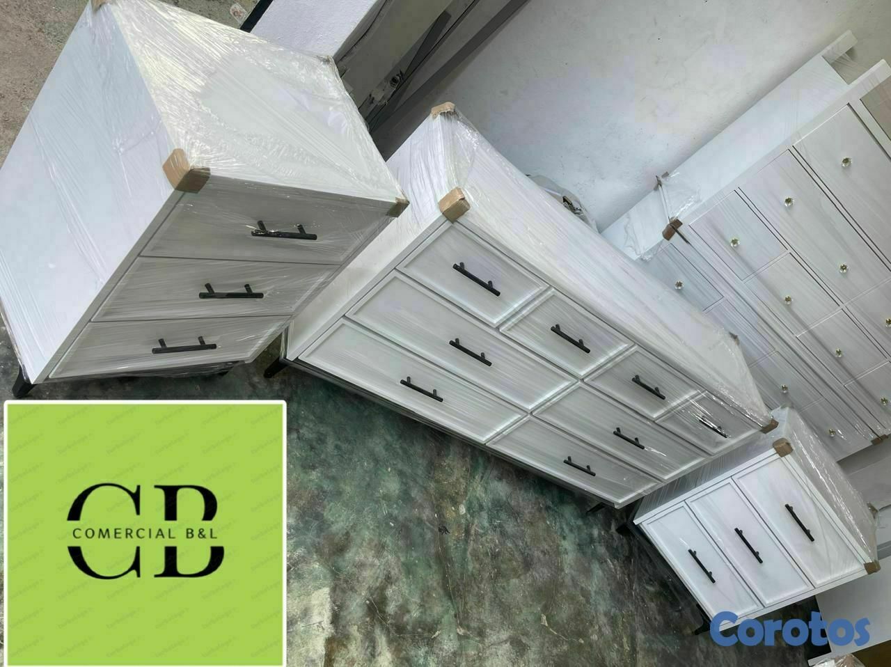 muebles y colchones - Juego de gavetero moderno  2